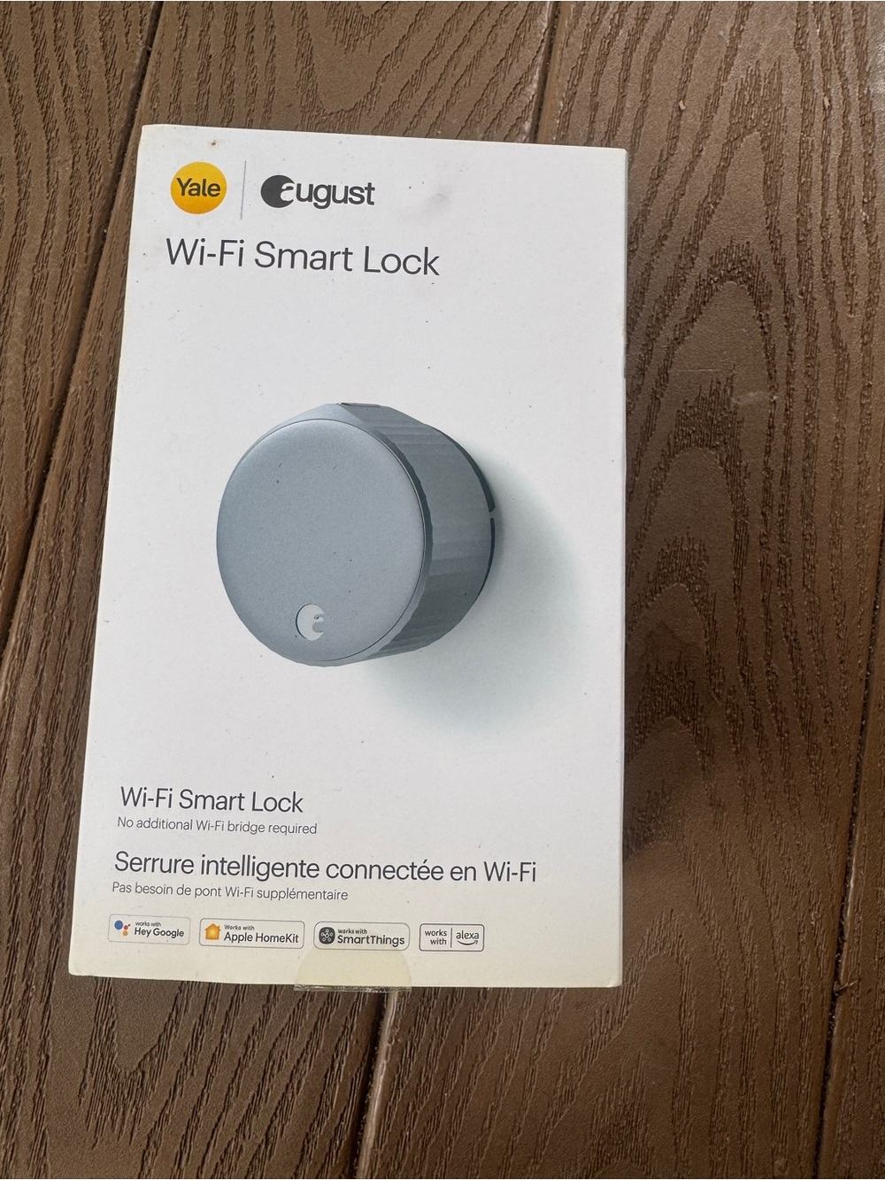 Yale August Wi-Fi Smart Lock (4th Generation), model AUG-SL05-M01-S01, Silver